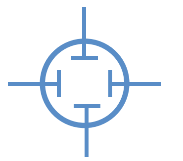 Symbol elektryczny oscyloskop elektroniczny